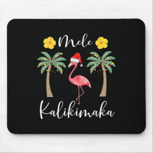 Mele Kalikimaka Tropical Hawaiian Christmas Flamin Mouse Mat