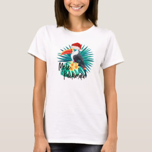 Mele Kalikimaka Tropical Jungle Birds T-Shirt