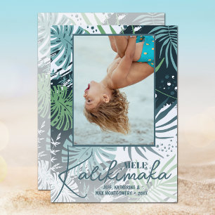 Mele Kalikimaka Tropical Photo Holiday Card