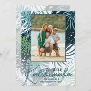 Mele Kalikimaka Tropical Photo Holiday Card