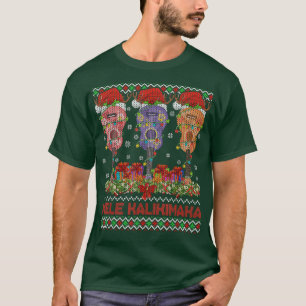 Mele Kalikimaka Ukulele Guitar Ugly Christmas Swea T-Shirt