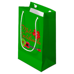 Mele Kalikimaka Ukulele Small Gift Bag