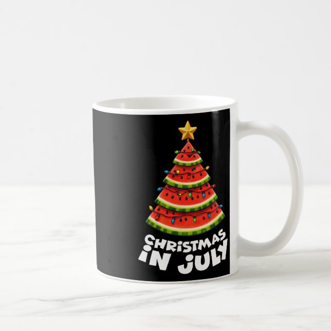 Mele Kalikimaka Water Melon Xmas Tree Christmas In Coffee Mug (Right)