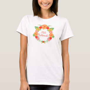 Mele Kalikimaka with Hibiscus T-Shirt