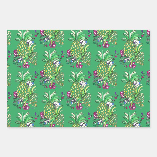 Mele Kalikimaka Wrapping Paper Sheet (Front 3)