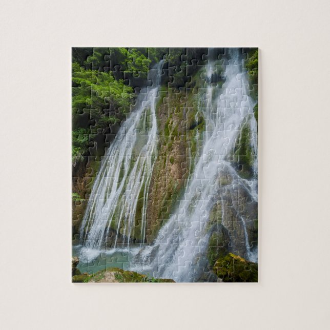 Mele-Maat Waterfall In Jungle Jigsaw Puzzle (Vertical)