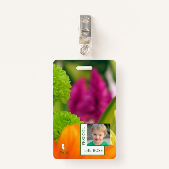 MELFEL  ID BADGE (Front with Clip)