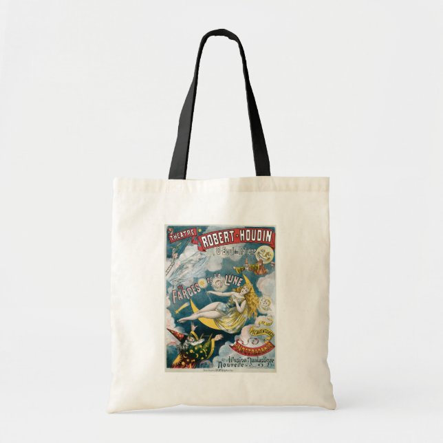 Melies ~ French Magician Vintage Magic Act Tote Bag (Front)