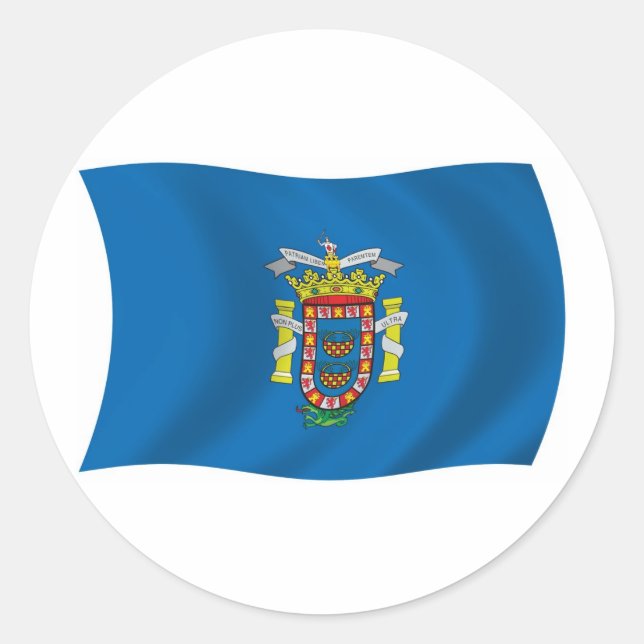 Melilla Flag Sticker (Front)