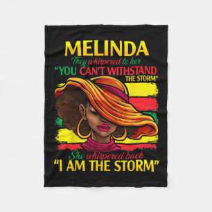 Melinda First Name Family Surname Black History Mo Fleece Blanket
