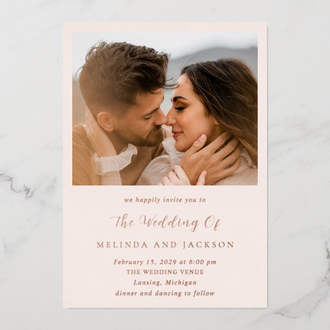Melinda Modern Wedding (Front)