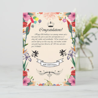 Melinda's 80th Birthday  Greeting Card