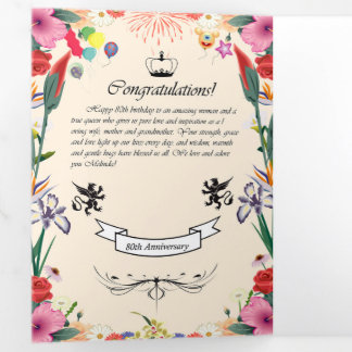 Melinda's 80th Birthday  Greeting Card