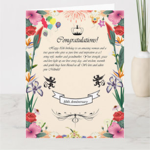 Melinda's 80th Birthday Greeting Card