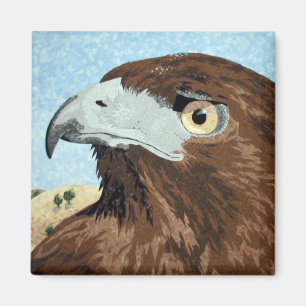 Melinistic Red-tail- textile Magnet
