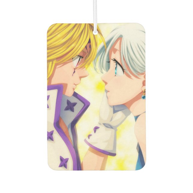 Meliodas and Elizabeth Car Air Freshener (Front)