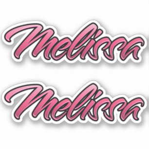 Melissa faded pink sticker sticker embroiderset