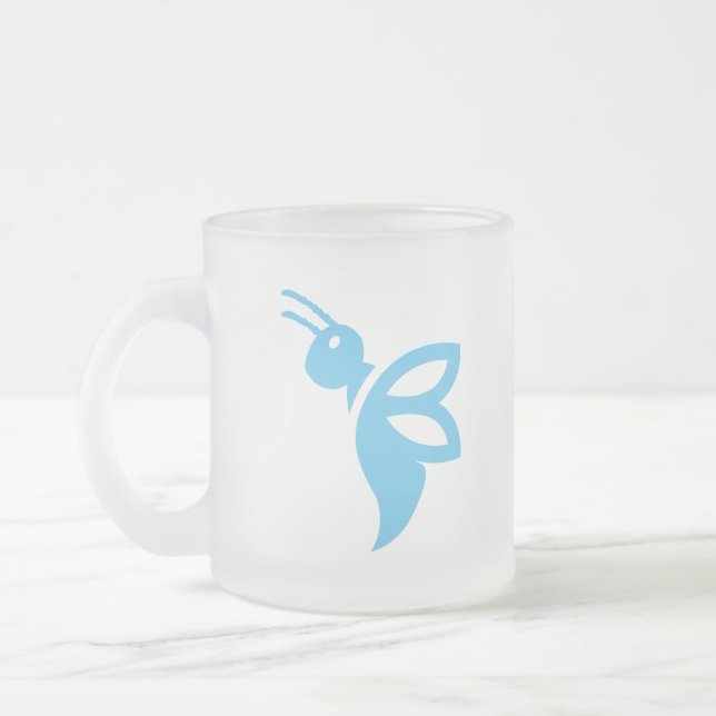 Melissa Frosted Glass Coffee Mug (Left)