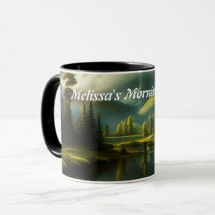 Melissa's Morning Coffee Personalized Customizable Mug