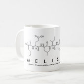 Melissia peptide name mug (Front Left)