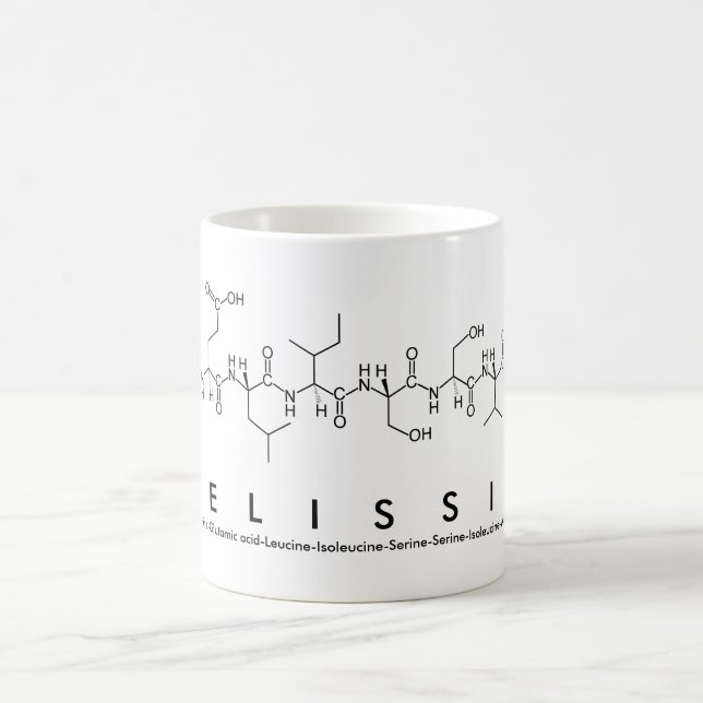 Melissia peptide name mug (Center)