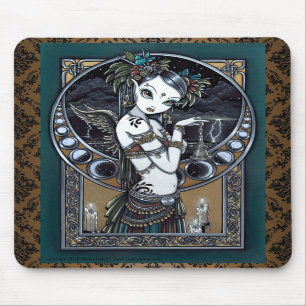 "Melita" Goth Tribal Fusion Dancer Angel Mousepad