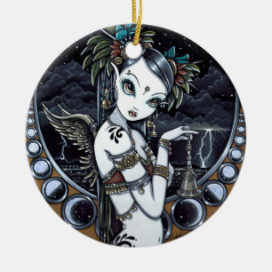 "Melita" Goth Tribal Fusion Dancer Angel Ornaments