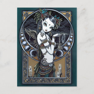 "Melita" Goth Tribal Fusion Dancer Angel Postcard