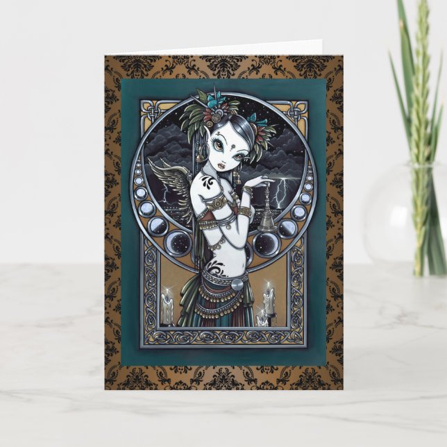 "Melita" Gothic Tribal Fusion Dancer Art Card (Front)
