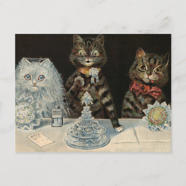 Mellin's Food Biscuits by Louis Wain Postcard (Front)
