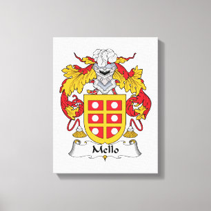 Mello Family Crest Canvas Print
