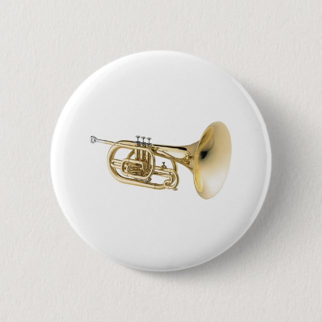 Mellophone 6 Cm Round Badge (Front)
