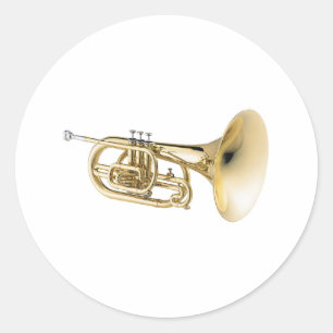 Mellophone Classic Round Sticker