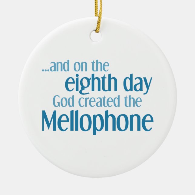 Mellophone Creation Ceramic Tree Decoration (Front)