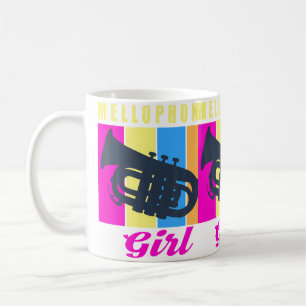 Mellophone Girl Funny Marching Band Orchestra Wome Coffee Mug