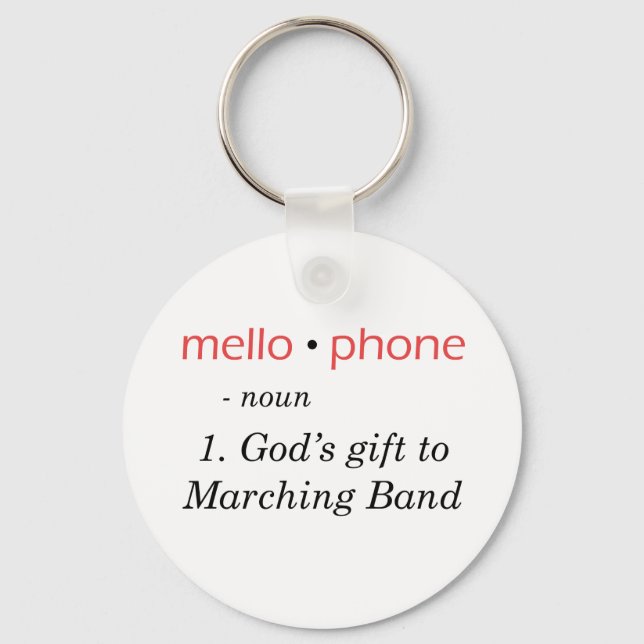 Mellophone - God's Gift to Band Key Ring (Front)