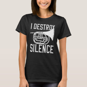 Mellophone Instrument Music Player Beginner Lesson T-Shirt