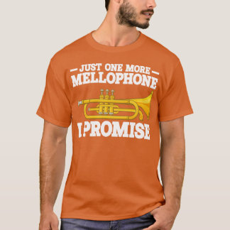 Mellophone player music marching music gift idea v T-Shirt