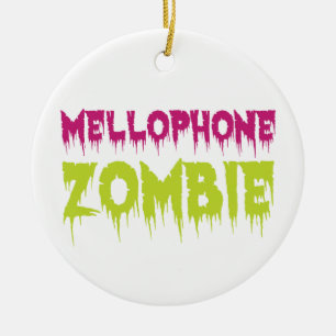 Mellophone Zombie Ceramic Tree Decoration