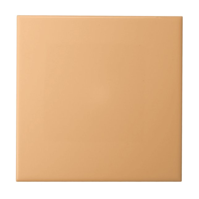 Mellow Apricot Solid Colour Tile (Front)