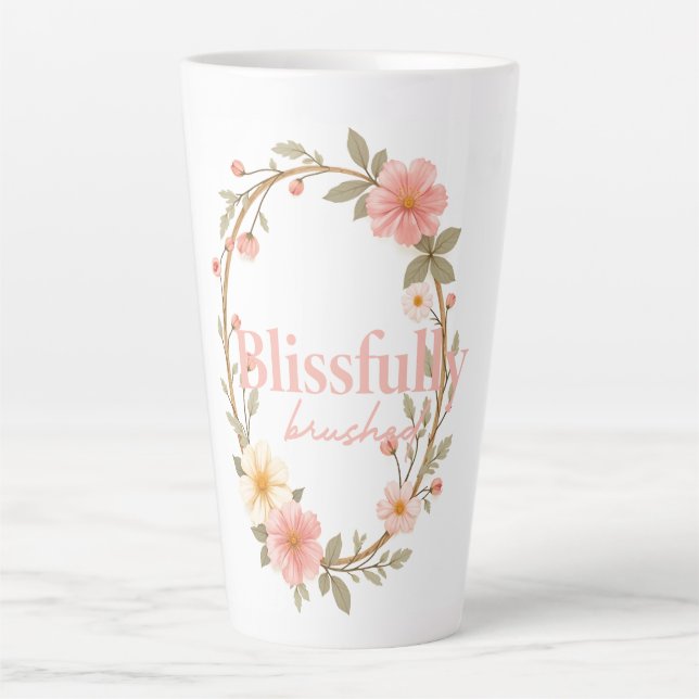 Mellow Blooms Latte Mug (Front)