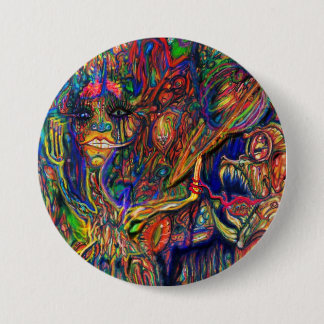 Mellow Hippo Disco 7.5 Cm Round Badge