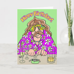 MELLOW HIPPY Birthday Card