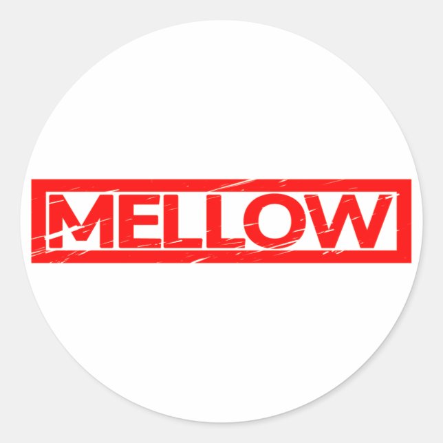 Mellow Stamp Classic Round Sticker (Front)