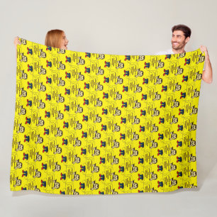 Mellow Yellow Suvivor Fleece Blanket