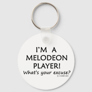 Melodeon Player Excuse Key Ring