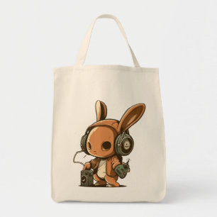 Melodic Bunny: A Musical Journey Tote Bag