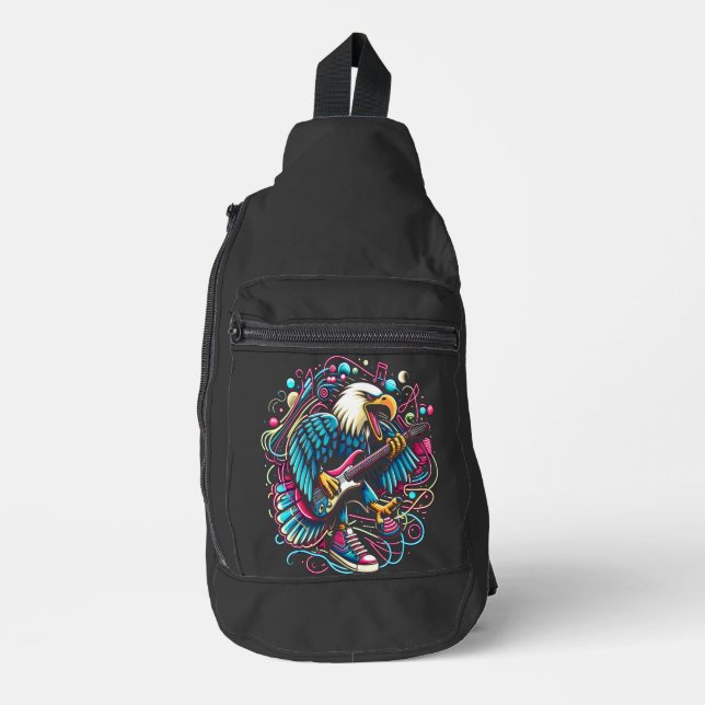 Melodic Eagle Serenade Sling Bag (Front)