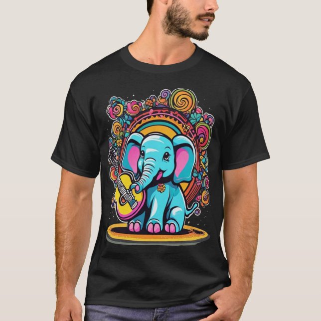 Melodic Elephant T-Shirt (Front)