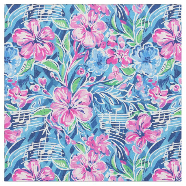 Melodic Garden Fabric (Close Up)